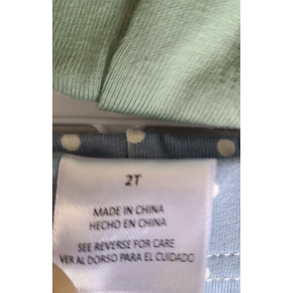 Girls 4-Piece Floral & Polka Dot Outfit Sets Tops Skort & Shorts  Size 24M - Picture 8 of 9